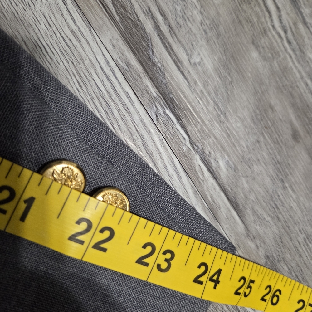 Palm Beach Men’s 42S Gray Blazer – 2 Button Classic Fit – Single Vent – Made in - Picture 12 of 12